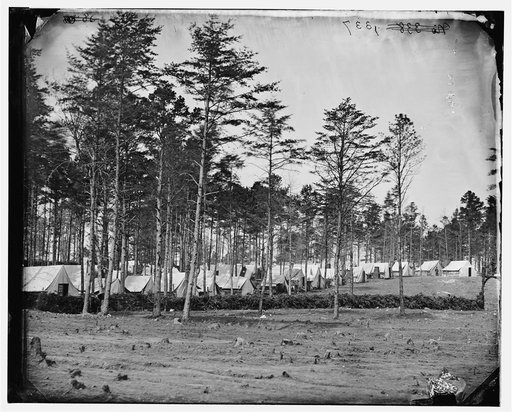 Brandy Station, Virginia. Headquarters, Army of the Potomac. Eastern half of the camp