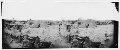 Petersburg, Virginia. Earthworks in front of Petersburg