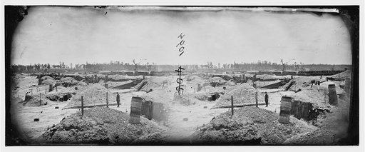 Petersburg, Virginia. Earthworks in front of Petersburg