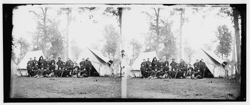 Virginia. Army of the Potomac. Officers of the 20th New York Volunteers. (80th New York)