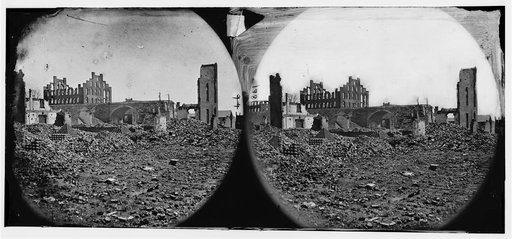 Richmond, Virginia. Ruins of State Arsenal and paper mill