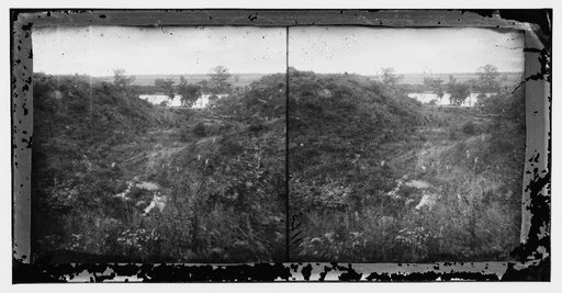 Drewry's Bluff, Virginia. Fort Darling. Confederate on James River seven miles south of Richmond