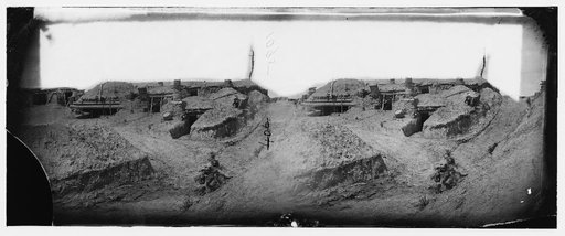 Petersburg, Virginia. Earthworks in front of Petersburg