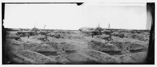 Petersburg, Virginia. Earthworks in front of Petersburg