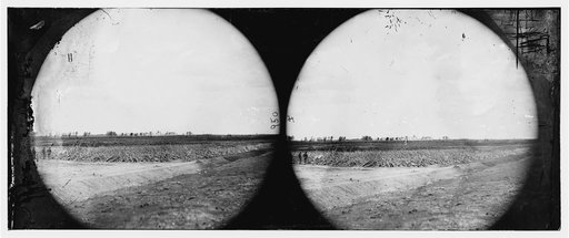 Petersburg, Virginia. Earthworks in front of Petersburg