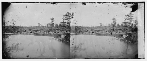 Yorktown, Virginia. Both sections of Federal mortar battery No. 4