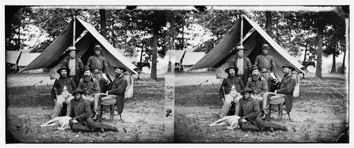 Fair Oaks, Virginia (vicinity). Gen. George Stoneman and staff
