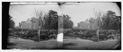 Hampton, Virginia. Ruins of old brick church. (The oldest Protestant church in America)