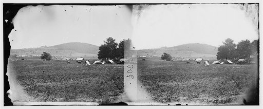 Cedar Mountain, Virginia. Panoramic view from center of battlefield of Cedar Mountain
