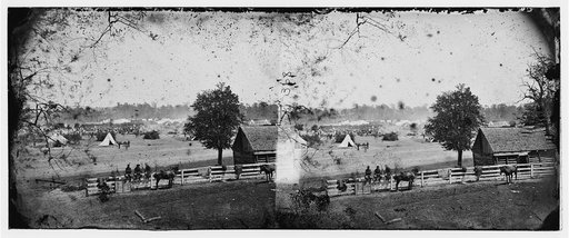Yorktown, Virginia (vicinity). Headquarters of General George B. McClellan, Camp Winfield Scott