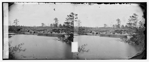 Yorktown, Virginia (vicinity). Battery No. 4, mounting 13-inch mortars, each weighing 20,000 pounds