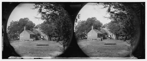 Charles City Courthouse, Virginia. Rear view