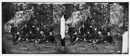 Harrison's Landing, Virginia. Gen. Samuel P. Heintzelman and staff
