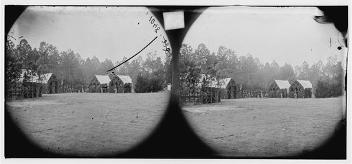 Petersburg, Virginia (vicinity). Field and staff officer's quarters. Camp of 50th New York Engineers