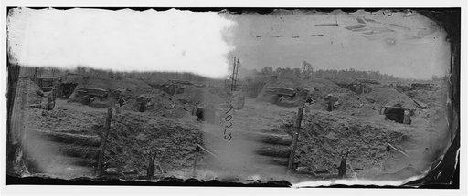 Petersburg, Virginia. Earthworks [Fort Stedman] in front of Petersburg
