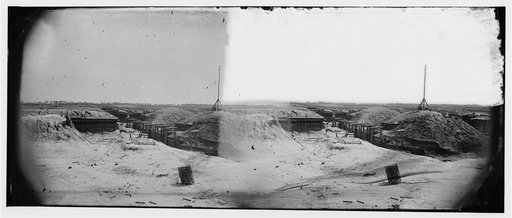 Petersburg, Virginia. Earthworks in front of Petersburg