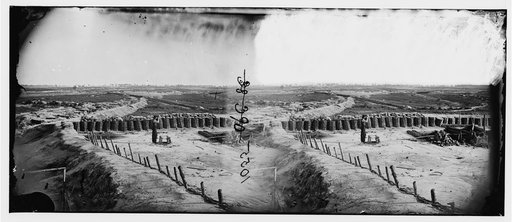 Petersburg, Virginia. Earthworks in front of Petersburg
