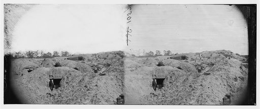 Petersburg, Virginia. Earthworks in front of Petersburg