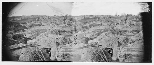Petersburg, Virginia. Confederate fortifications at "Gracie's Salient"
