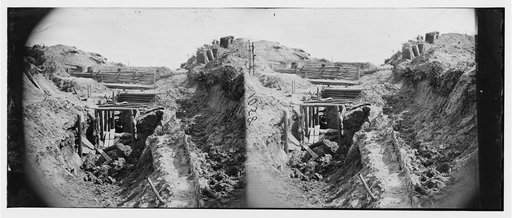 Petersburg, Virginia. Confederate [Fort Mcgilvery