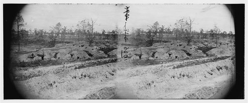 Petersburg, Virginia. Earthworks in front of Petersburg