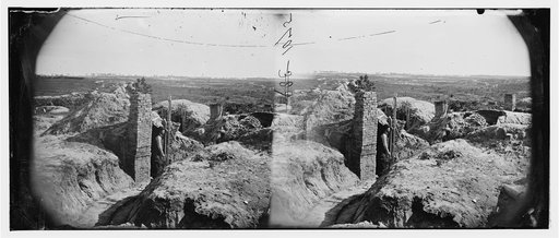 Petersburg, Virginia. Confederate Fort McGilvery