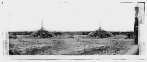 Petersburg, Virginia. Officer's quarters at Fort Sedgwick