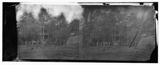 Fairfax Courthouse, Virginia. Headquarters of Generals, Beauregard & McClellan