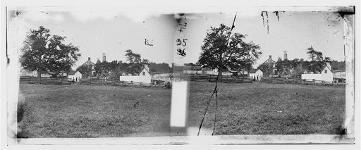 Antietam, Maryland. Ruins of Mumma's house on the battlefield
