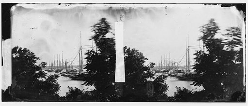 Westover Landing, Virginia. View of transports in James River
