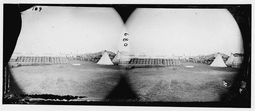 Aquia Creek Landing, Virginia. View from Commissary Department