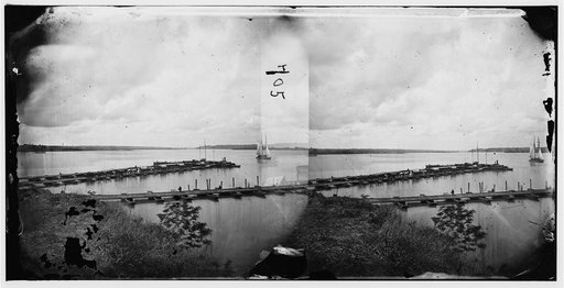 Belle Plain, Virginia. Pontoon wharf