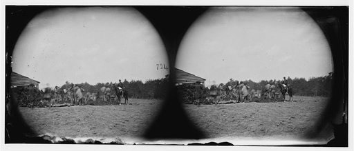 Spotsylvania Court House, Virginia (vicinity). 1st Mass. Heavy Artillery burying the dead at Mrs. Alsop's house after the battle of May 19th