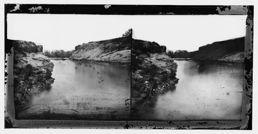 Dutch Gap Canal, Virginia. View of the canal