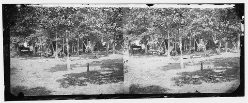 Bealeton, Virginia. View of camp of 93d New York Volunteers