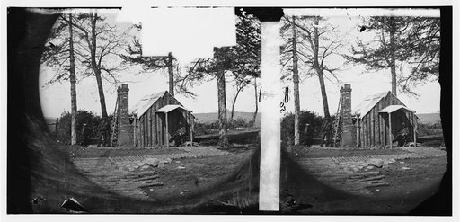 Brandy Station] Virginia. Army of the Potomac. Officer's winter quarters