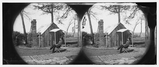 Brandy Station] Virginia. Army of the Potomac. Officer's winter quarters
