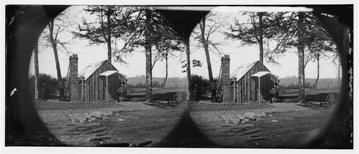 Brandy Station, Virginia]. Specimen of officers quarters. Army of the Potomac