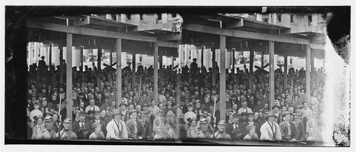 Washington, District of Columbia. Grand review of the army. Interior view of grandstand