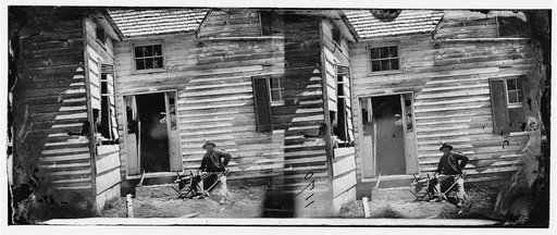 Washington, District of Columbia. House near Fort Stevens showing effect of shot during Early's attack on Washington