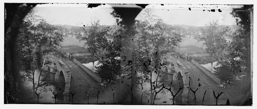 Antietam, Maryland. Burnside bridge. [Photographed from a tree?