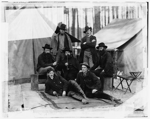 Petersburg], [Virginia]. Group of Engineers and Draughtsmen, headquarters, Army of the Potomac