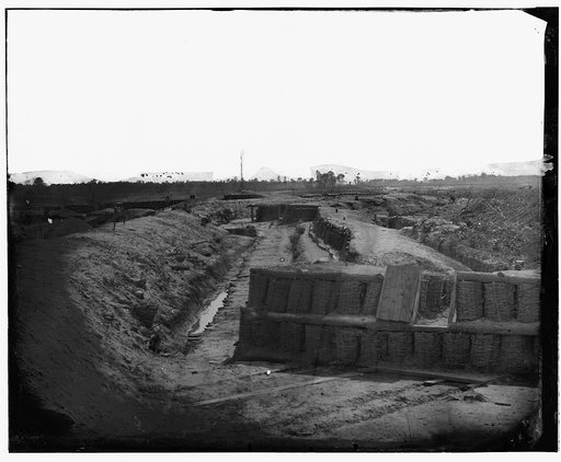 Petersburg, Virginia. View on the Petersburg lines from the right of Fort Sedgwick