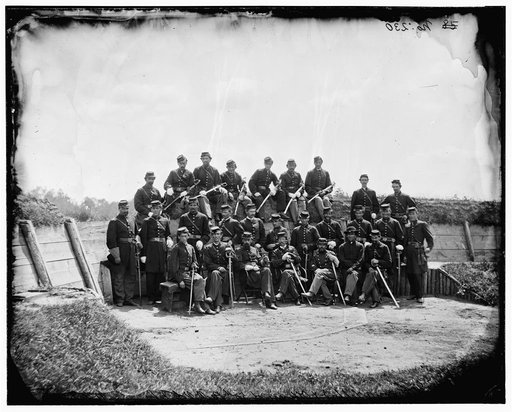 Gettysburg], [Pennsylvania]. Officers of 50th Regiment Pennsylvania Infantry