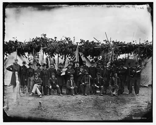 Washington], [District of Columbia]. Col. George Hogg and staff 2d New York Heavy Artillery 1st Brigade, 1st Division, 2d Army Corps, Army of the Potomac