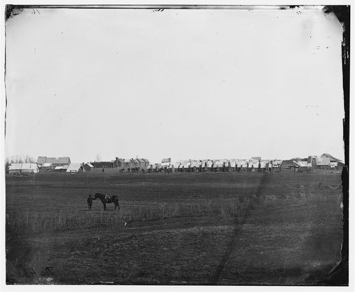 Brandy Station, Virginia. Camp of U.S. Engineer Battalion