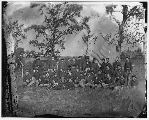 Bealeton, Virginia. Company E, 93d New York Infantry