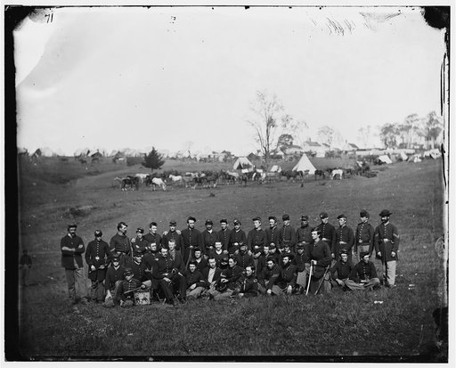 Bealeton, Virginia. Company G, 93d New York Infantry