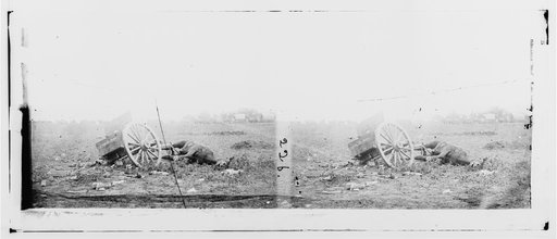Gettysburg, Pennsylvania. Unfit for service. Artillery caisson and dead mule