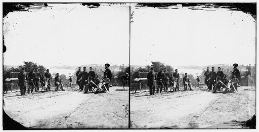 Drewry's Bluff, James River, Virginia. General Henry L. Abbot and staff